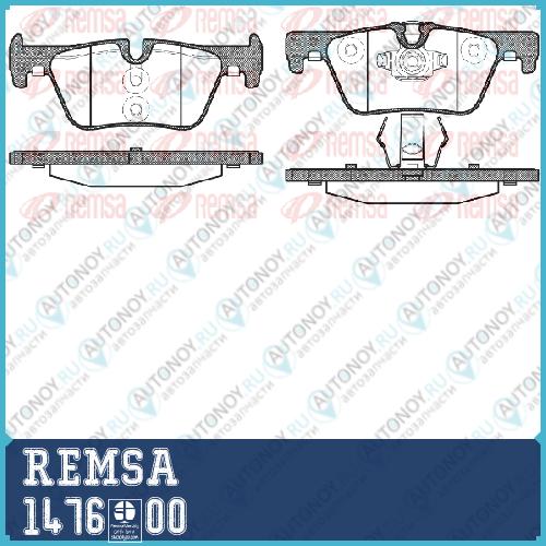 1476 00_!колодки дисковые з.\ BMW 1 F20 1.6/1.8/2.0D 11> 1476.00