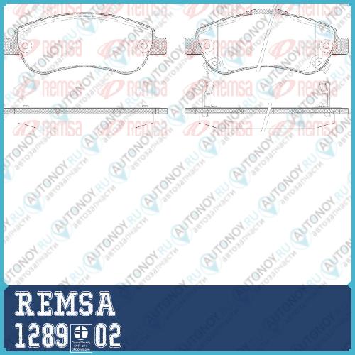 Колодки дисковые передние Honda CR-V 2.0 2.4 2.2D 06- 1289.02