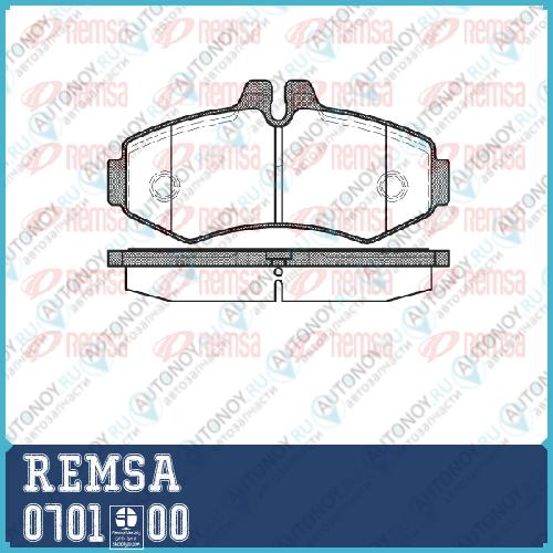 колодки дисковые перед. __MB Vito 2.0i2.3i2.2CDi2.3DCDi 98> 0701.00