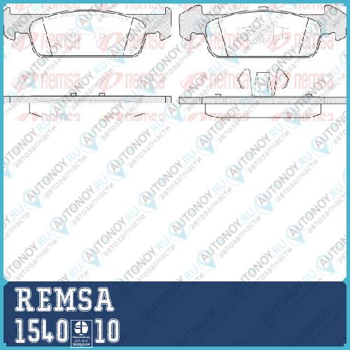 1540 10 колодки дисковые передние_ Dacia Logan IISandero II 1.21.5dCi 12> 1540.10