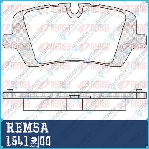 1541 00_колодки дисковые з._ ПОДХОДИТ ДЛЯ Land Rover Range RoverRange Rover Sport 5.03.0TD4.4TD 12> 1541.00