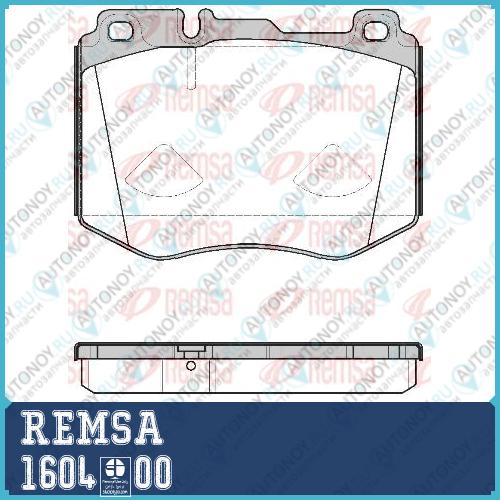 1604 00 колодки дисковые передние   MB W205S205 2 1604.00