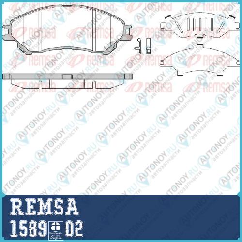 колодки дисковые передние_ Suzuki SX4 1.61.6DDiS 13>  158902 1589.02
