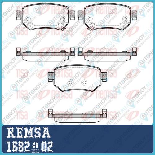 колодки дисковые зад._ Mazda 6 GJ 12> 1682.02