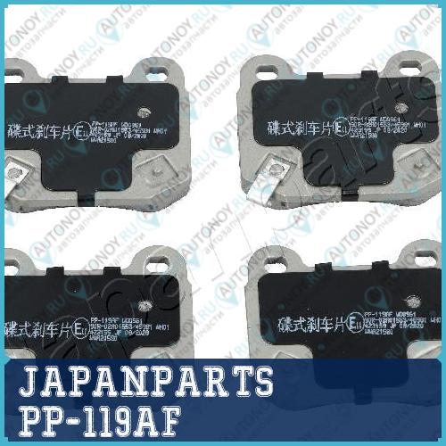 Колодки тормозные дисковый тормоз PP-119AF