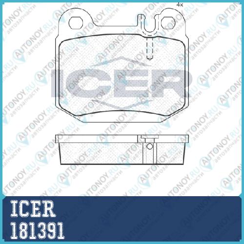 Колодки ТОРМ MER W163 ML 4 04 35 05 5 AMG 181391