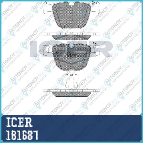 Колодки ТОРМ BMW E60 4 5E65 4 0-6 0 ЗАДН 181687