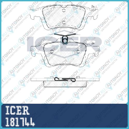 Колодки ТОРМ FRD FOCUS 1003->MAZ 3 0204-> 181744