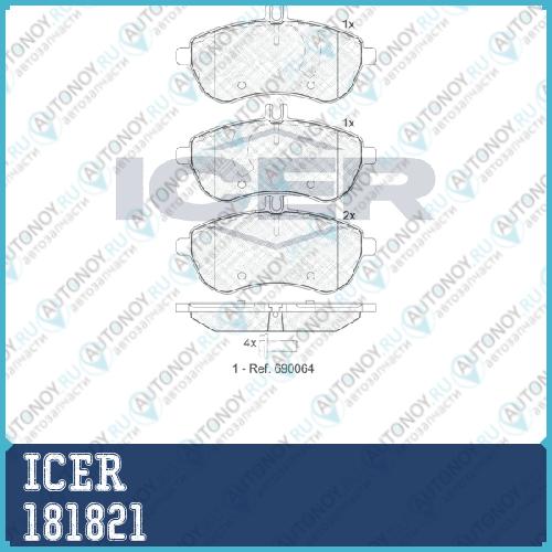 Колодки ТОРМ MER C-ClASS W204/S204 E-CLASS W2 181821