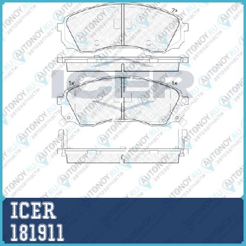 КОЛОДКИ ТОРМ.ПЕР.  KIA CARNIVAL (UVP_) 06->