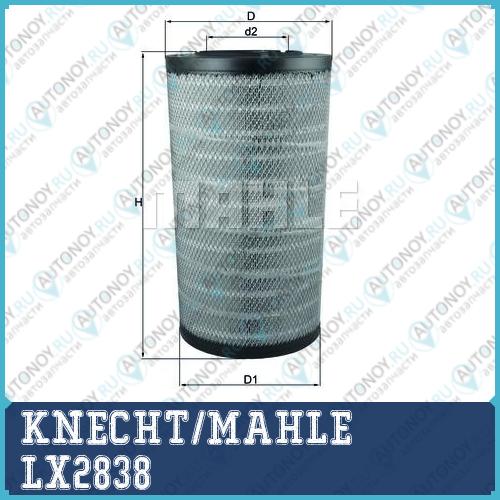 Фильтр воздушный LX2838