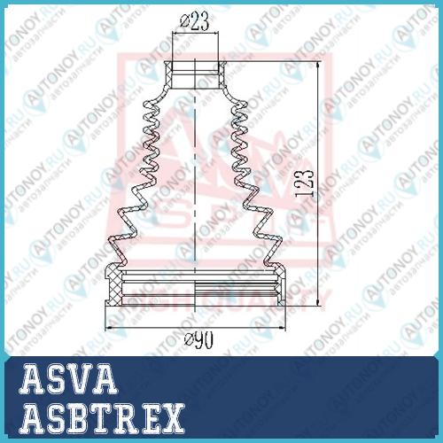 ПЫЛЬНИК Шрус OB 12 ASBTREX