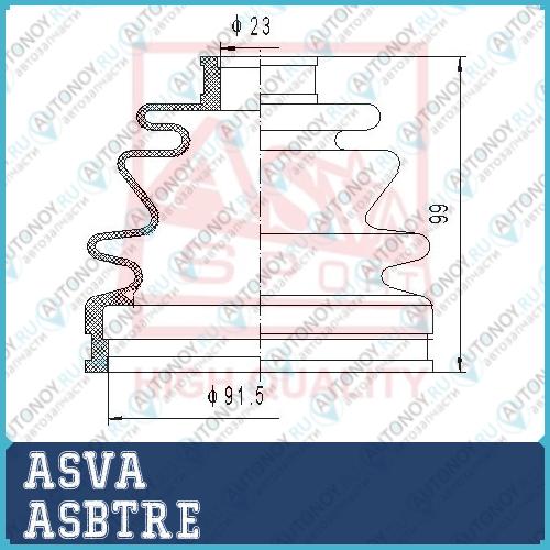 ПЫЛЬНИК Шрус OB 12 ASBTRE