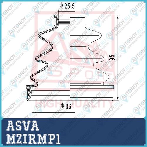 Шрус ВНУТРЕННИЙ ПРАВЫЙ 35x43x28 MZIRMP1