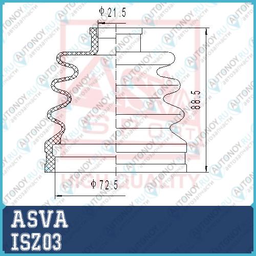 Шрус НАРУЖНЫЙ 21x50x22 12 ISZ03