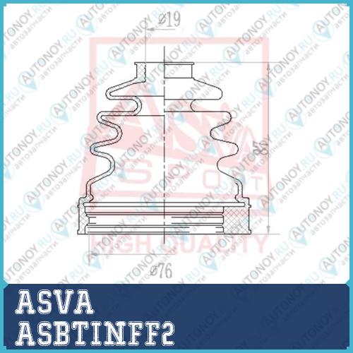 ПЫЛЬНИК Шрус IB 195X755X87 КОМПЛЕКТ 12 ASBTINFF2