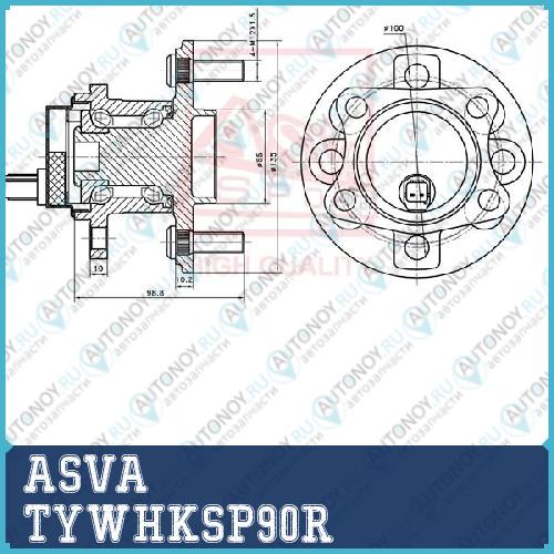 СТУПИЦА ЗАДНЯЯ 12 TYWHKSP90R