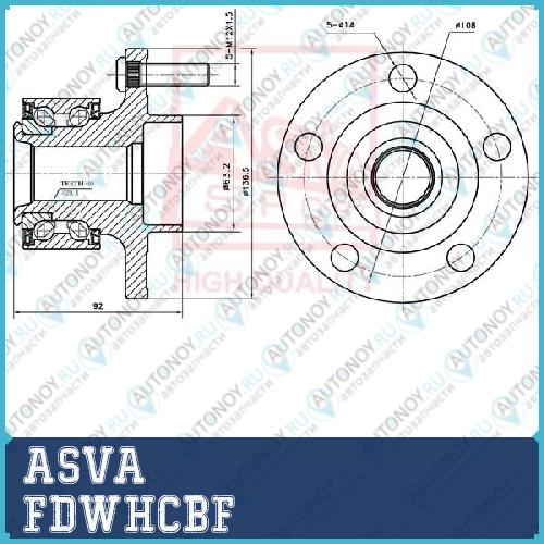 СТУПИЦА ПЕРЕДНЯЯ FDWHCBF