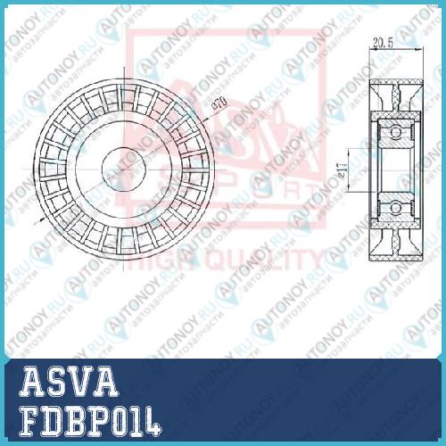 РОЛИК НАТЯЖНОЙ FDBP014