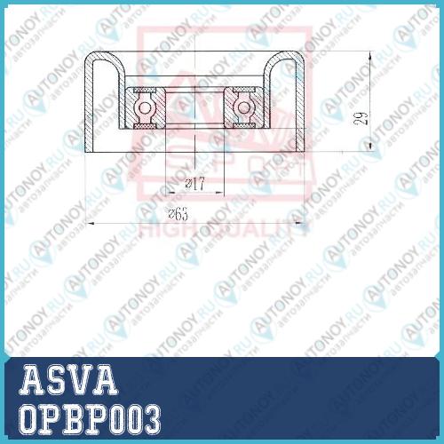 РОЛИК НАТЯЖНОЙ OPBP003