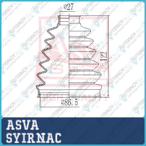 Шрус ВНУТРЕННИЙ ПРАВЫЙ 26x43.2x28 SYIRNAC