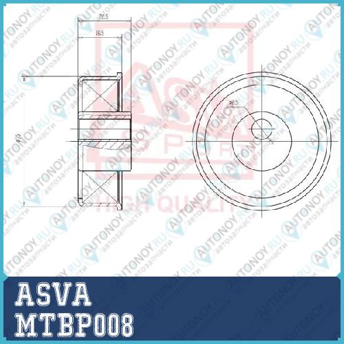 РОЛИК НАТЯЖНОЙ MTBP008