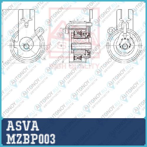 РОЛИК НАТЯЖНОЙ MZBP003