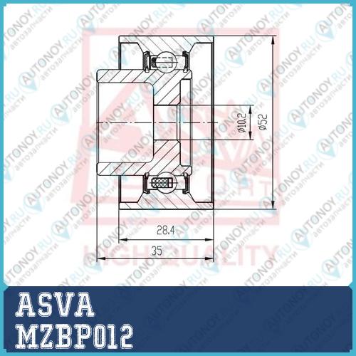 РОЛИК НАТЯЖНОЙ MZBP012