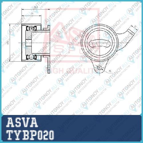 РОЛИК НАТЯЖНОЙ TYBP020