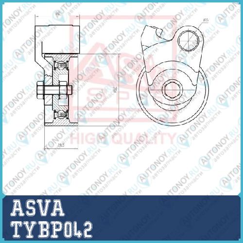 РОЛИК НАТЯЖНОЙ TYBP042