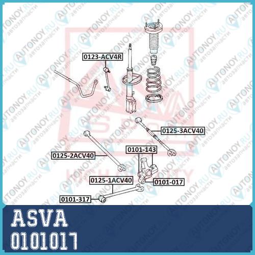 САЙЛЕНБЛОК ЗАДНЕЙ ЦАПФЫ ASVA 0101-017