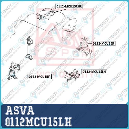 Опора двигателя 0112MCU15LH