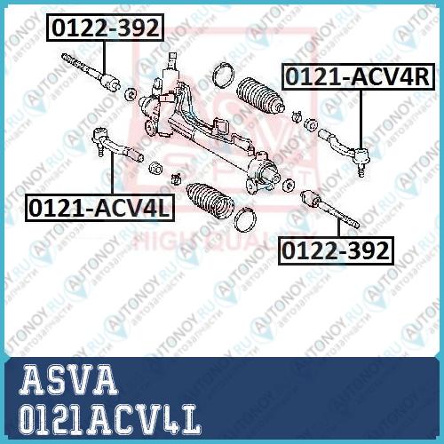 Наконечник поперечной рулевой тяги 0121ACV4L