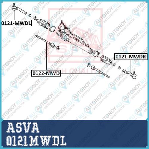 Наконечник поперечной рулевой тяги 0121MWDL