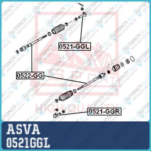 Наконечник поперечной рулевой тяги 0521GGL