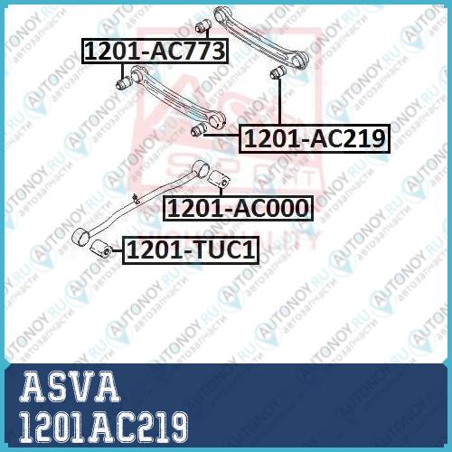 Сайлентблок рычаг независимой подвески колеса 1201AC219