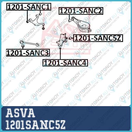 Сайлентблок рычаг независимой подвески колеса 1201SANC5Z