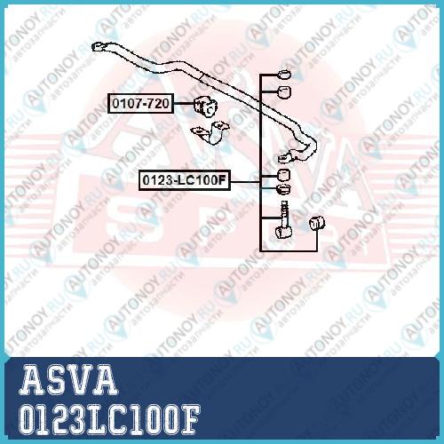 ТЯГА СТАБИЛИЗАТОРА ПЕРЕДНЯЯ 0123LC100F