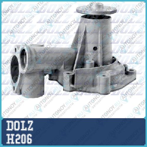 Насос водяной Hyundai H-1 97-04 Mitsubishi L200-L400 PAJERO I 2.5D H-206