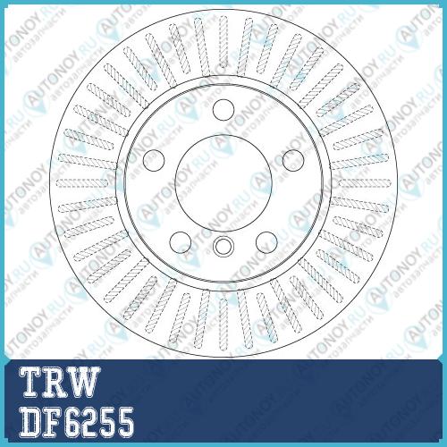 Диск тормозной передний BMW 1 F20 F21 (284мм) DF6255