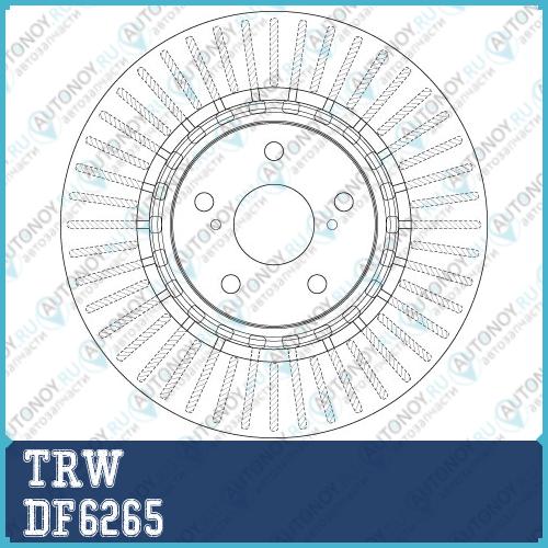 Диск тормозной передний LEXUS RX (12/08- ) Toyota RAV4 IV (17) DF6265