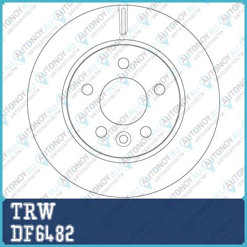 Диск тормозной передний VW AMAROK DF6482