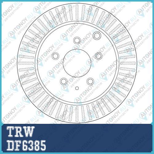 Диск тормозной задний Mazda CX-7 2.3MZR DISI DF6385