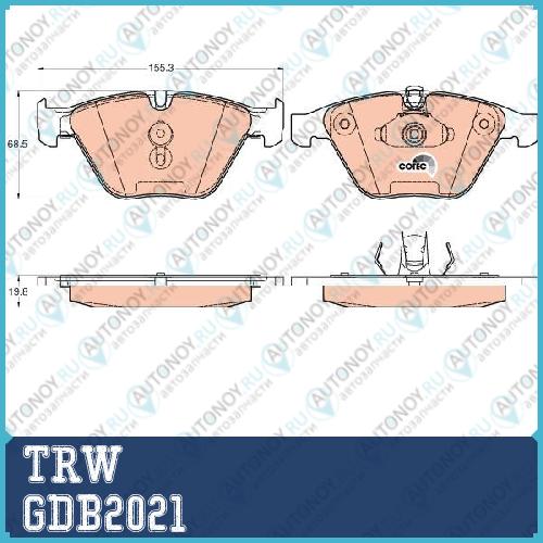 Колодки передние BMW 5 E60 GDB2021