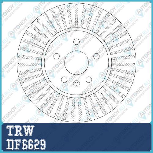 Диск тормозной передний OPEL MOKKA DF6629
