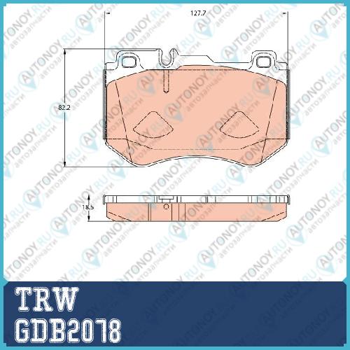 Колодки передние Mercedes W205 Sport GDB2078