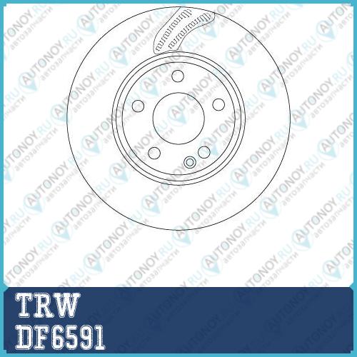Диск тормозной передний Mercedes X156 W246 C117 (295мм) DF6591