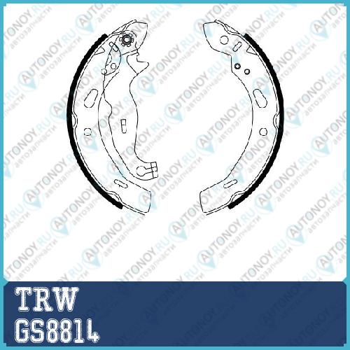 Колодки барабанные Ford FIESTA VI GS8814