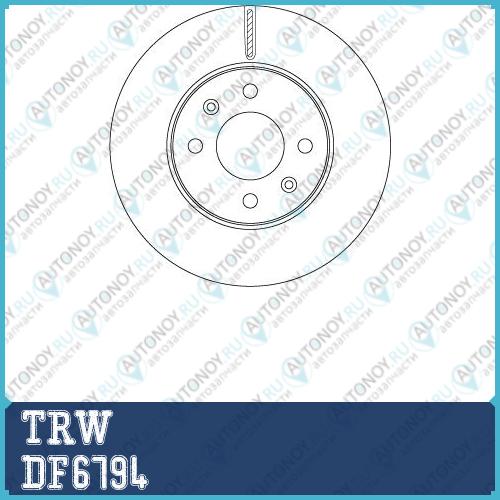 Диск тормозной передний Hyundai SOLARIS II 2017- i20 (GB) 2014- DF6794