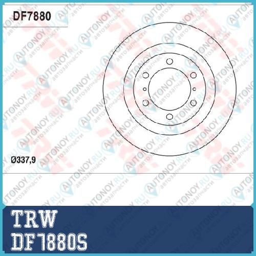 Диск тормозной передний Toyota Land CRUISER 150 DF7880S
